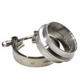 Kit Abraçadeira V-Band com Flanges Inox 3\