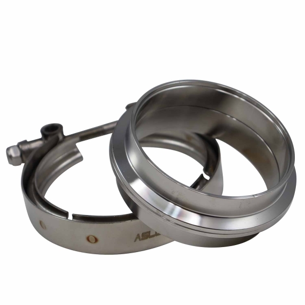Kit Abraçadeira V-Band com Flanges Inox 4\\\\\\\