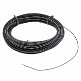 100m Cabo Flex. Automotivo 0.50mm Preto e Branco - Cód.12545
