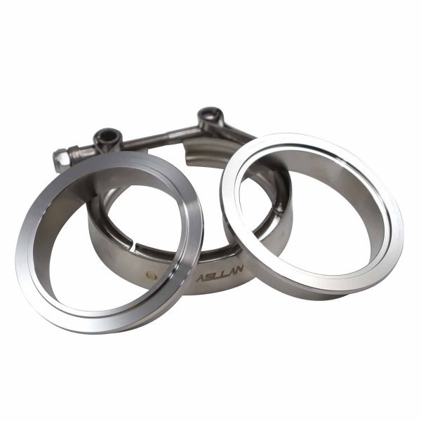 Kit Abraçadeira V-Band com Flanges Inox 3\