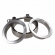 Kit Abraçadeira V-Band com Flanges Inox 3\