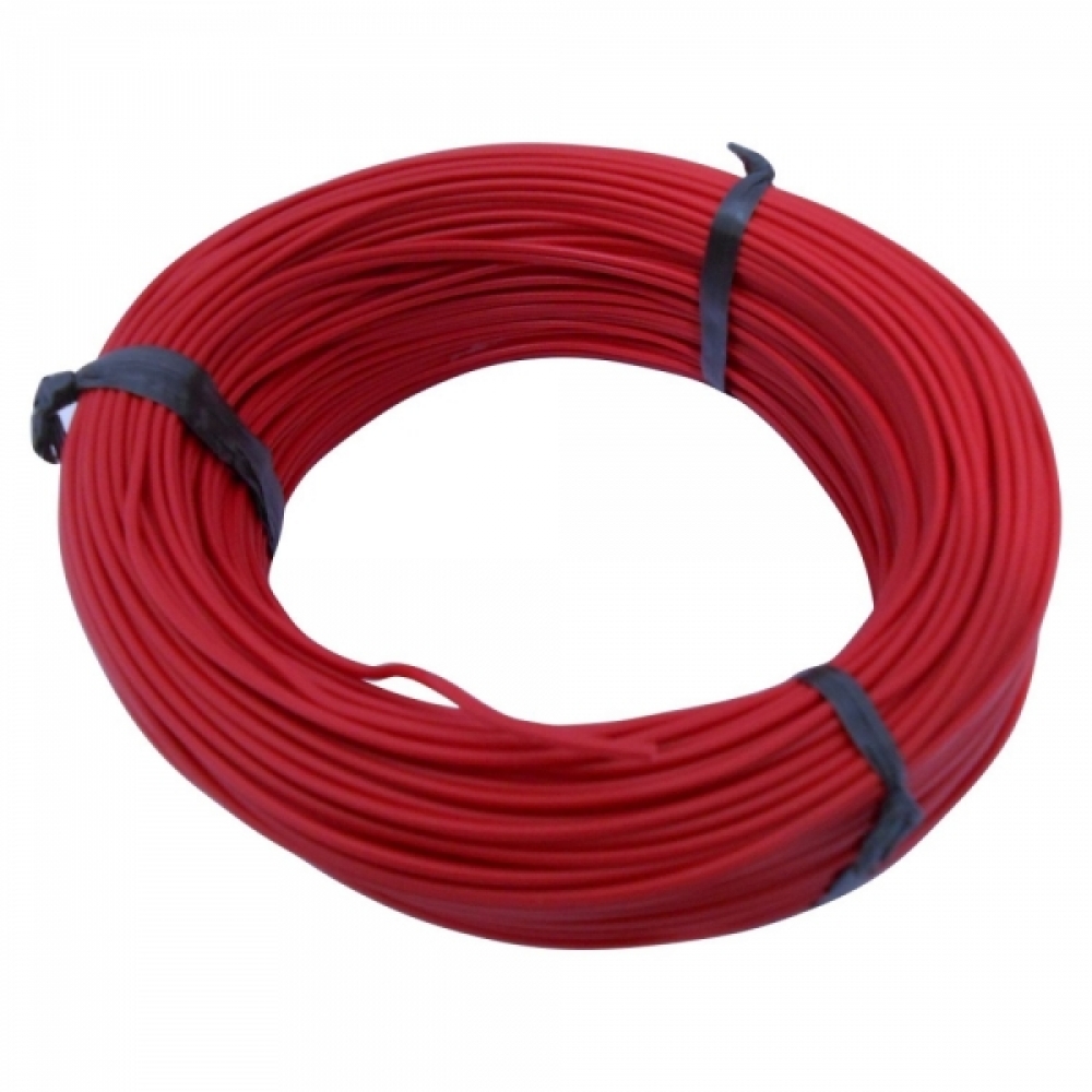 100m Cabo Flex. Automotivo 0.50mm Vermelho - Cód.6557